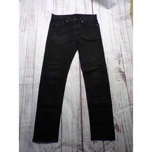 H&M Denim Black Slim Straight High Rise Stretch Mens Jeans Size 31 - 23744